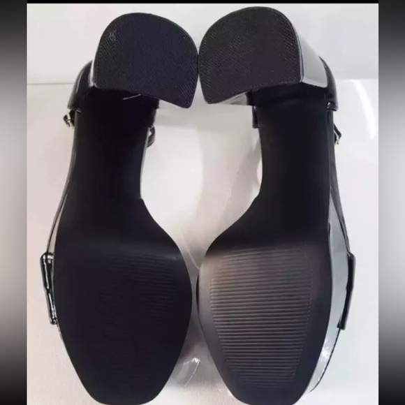 Madden Girl Omega Platform Heels Womens Size 7.5 Black Buckle Closure Party Pump - Picture 10 of 10
